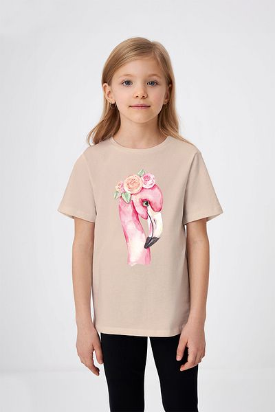 ADABEBEK Φούτερ για κορίτσια με φλοράλ Flamingo print