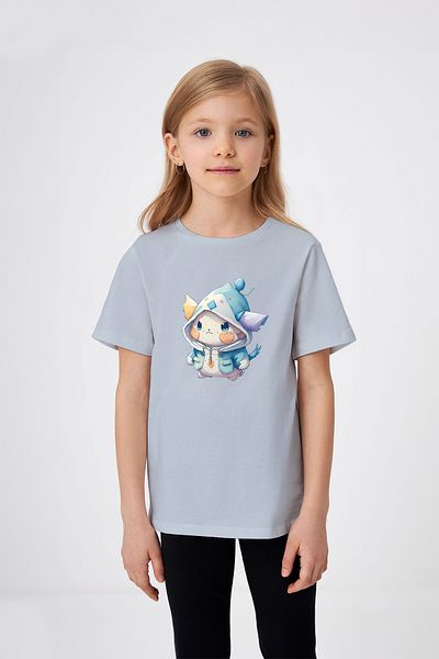 ADABEBEK Anime Rabbit Printed Girl's T-Shirt με καπέλο