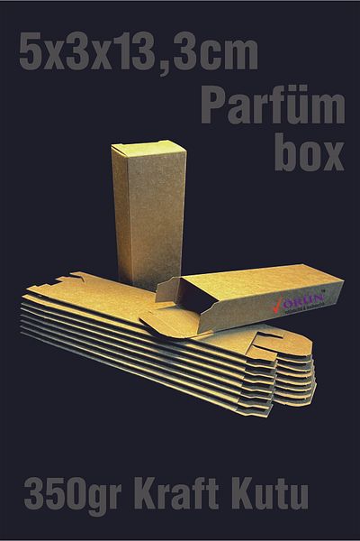 Örün Matbaa Kraft 5X3X13,3Cm Ready-Made Product Box 15 Pieces