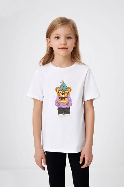 ADABEBEK Tricou fetiță cu pălărie pentru ziua de naștere