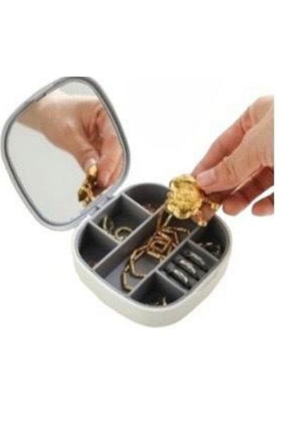ÇERÇİ MELEK Mini Portable Lipstick Box and Jewelry Set