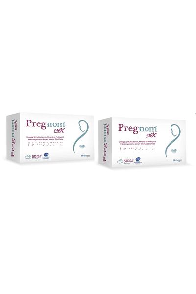 Orthogen Pregnom Max 60 Soft Gel Capsules - Pack of 2