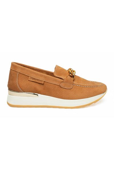 Mammamia D24Ya-3075Z Wedge Heel Tan Women's Shoes