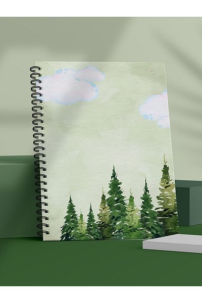 Fobinote Spiral School Notebook 80 sheets (1 Piece) - A5 Size Lined Notebook
