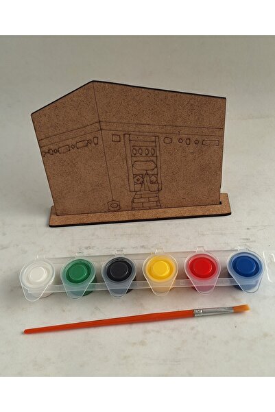 Ebrulisler Kabe Maket Ahşap Boyama Dini Aktivite Okul Kurs Ramazan Etkinlik Seti