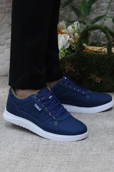 fort Dks 2038 Blue Light, pantofi confortabili din in, pantofi pentru bărbați
