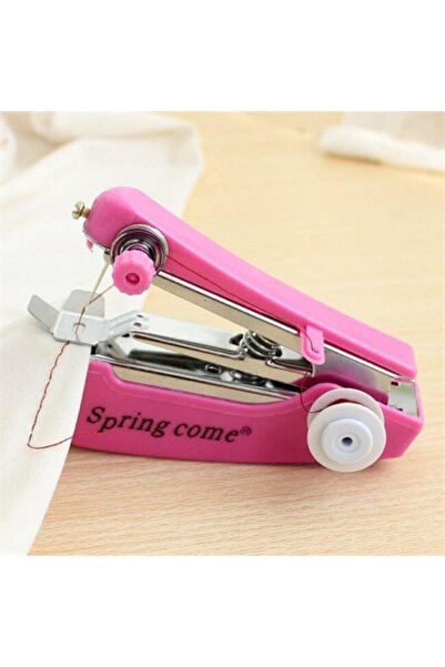Genel Markalar Turuncu Pratik Mini El Dikiş Makinası Spring Come 2 Yıl İthalatçı Garantili Mekanik