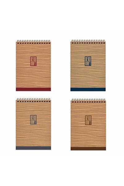 KESKİN COLOR 1 брой тетрадка A4 без линии, 100 листа, със спирала, отваряща с...