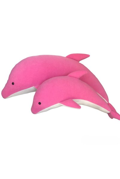 UgurToyss Sleeping Companion Cute Dolphin Plush Toy 60-37 Cm Mother And Baby Dolphin