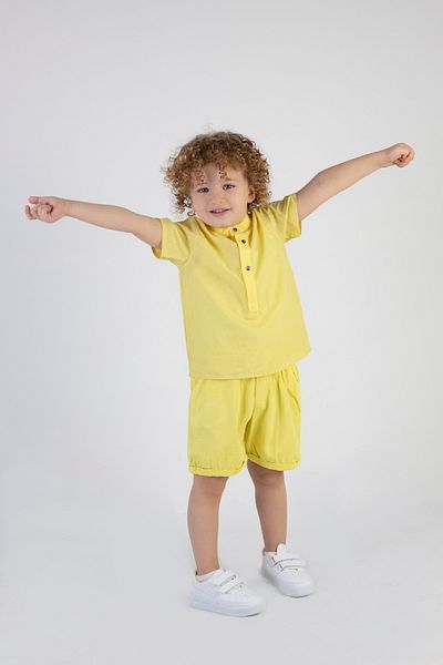 Harika KIDS Boy's Shirt-Gardin Shorts Top and Bottom Set