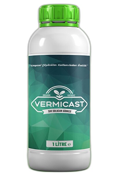 VERMİCAST Organik Sıvı Solucan Gübresi 1 Lt Lisanslı Tescilli