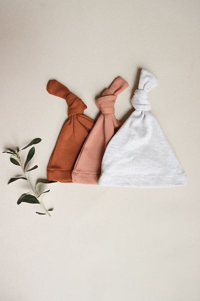 ilays beauty First Class Premium Cotton Baby Beanie -Set of Three-