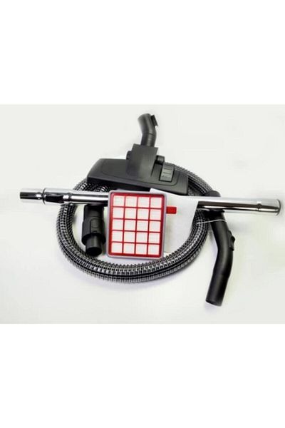 teknotrust Veyron Turbo Vacuum Cleaner Set with Steel Wire Hose, Suction Head, Telescope