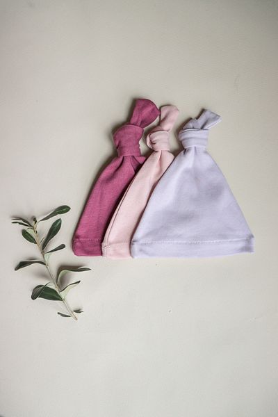 ilays beauty First Class Premium Cotton Baby Beanie -Set of Three-