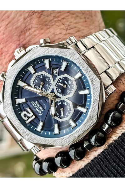 Ferrucci Wicker Cord Design Men's Watch+bracelet