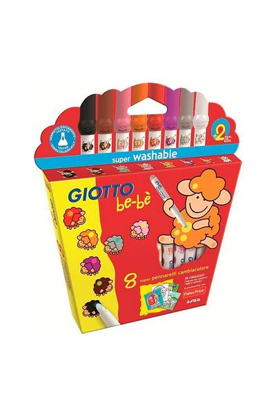 Giotto Be-be Changecolours 8-Piece Crayons467900