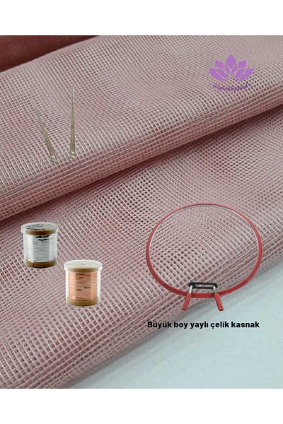 LİLYHOBBYLAND Wire Breaking Starter Kit (Powder Color Square Tulle, 2 Crown Wire Breaking Wire and Large Spring Pulley)