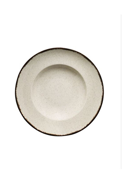 Kütahya Porselen Colorx Rs 27 cm Spagetti Tabağı Pearl 01 Tarçın 2'li