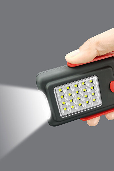 TechnoStation Askılı Parlak Güçlü Masa Lambası Led Kamp Feneri Modlu Ders Çalışma Kitap Okuma Aydınlatması Feneri