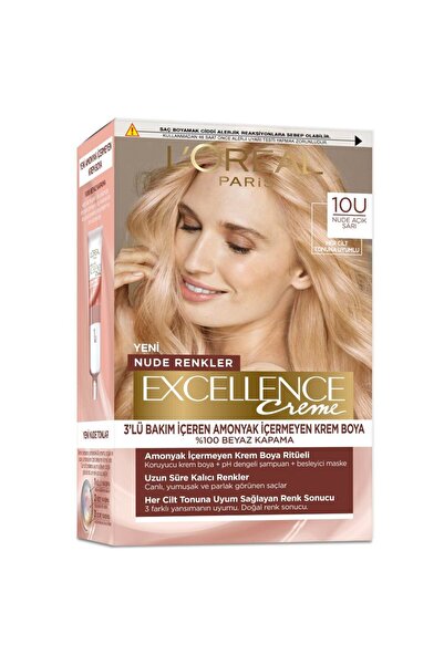 L'Oreal Paris L’Oréal Paris Excellence Creme Nude Renkler Saç Boyası – 10U Nu...