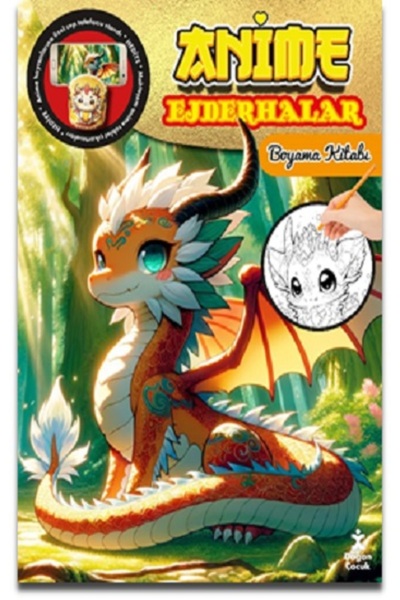 Doğan Çocuk Anime Ejderhalar - Boyama Kitabı