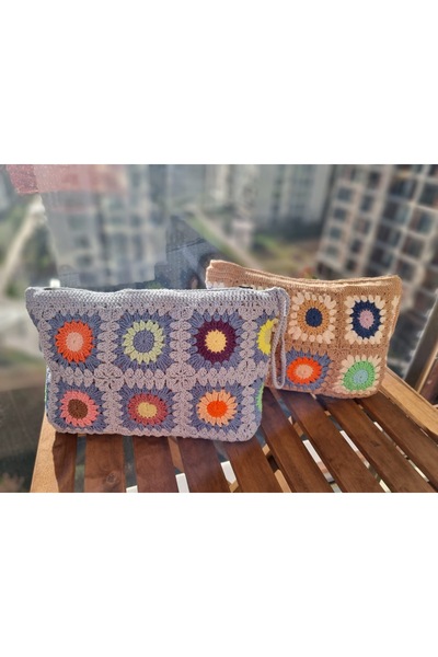 Crochetland Örgü El Çantası Lila