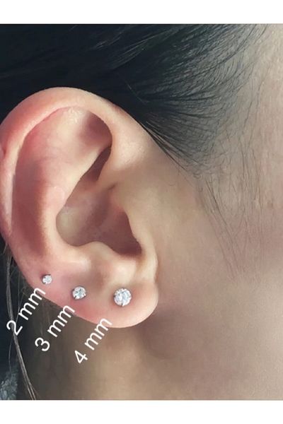MAZEN 3 Pack Gold Colored Surgical Steel Piercing - Tragus Helix Lip Cartilage (Choose Bar Length)