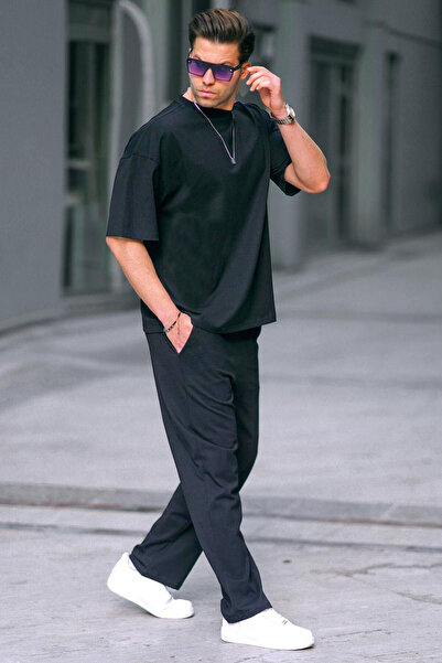 CMZ COLLECTİON Muški Pamučni džersej udoban Oversize kroj set pidžama