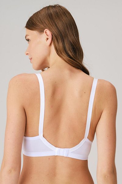 Anıl Lingerie Sutien de reducere pentru femei, alb, cu sârmă, cu dantelă, fără bretele, 3215