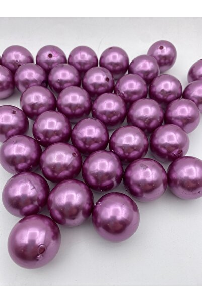 Hedef Bijuteri 30 ملم حبات اللؤلؤ البلاستيكية اللون الأرجواني، حقيبة وحقيبة ص...