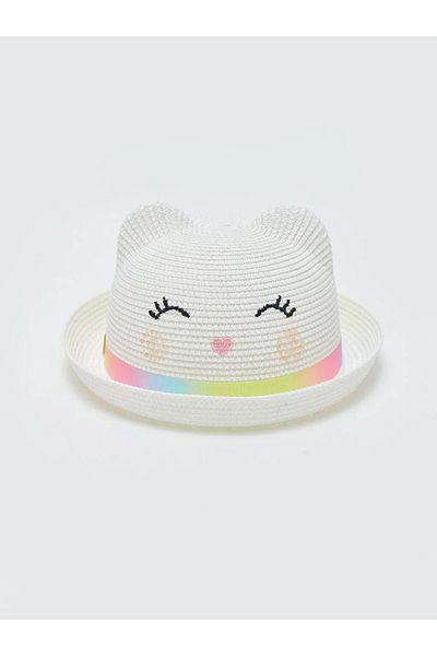 LC Waikiki LCW ACCESSORIES Embroidered Girl's Fedora Hat