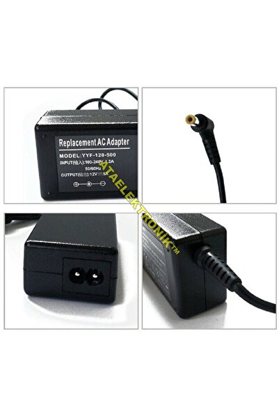 ATAELEKTRONİK Terazi Led Kamera Monitör Adaptörü 12v 5ah 12 Volt 5 Amper 2 Me...