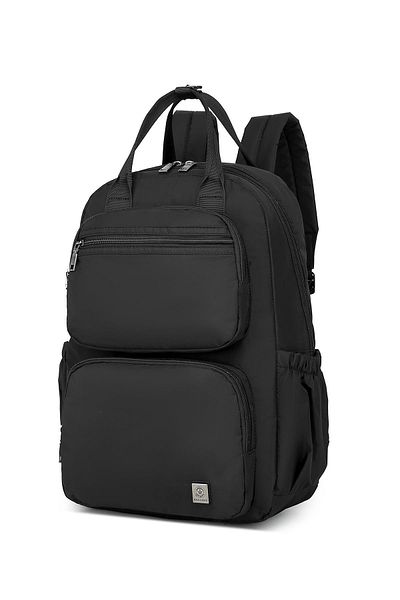 Getcho Keel Black Women's Backpack with Laptop Compartment Waterproof Multi-Compartment Bag for School Business Use