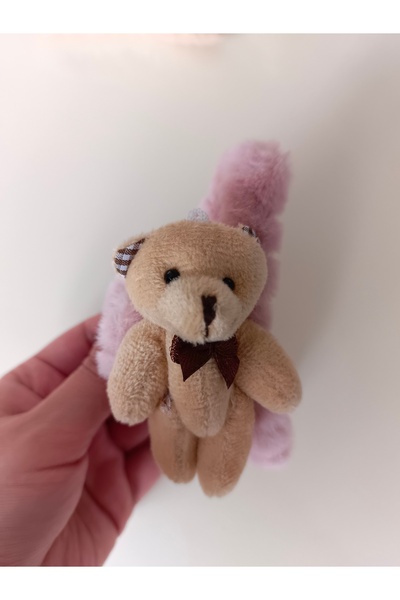 NİLZ مشبك ربط من القطيفة على شكل دمية دب مقاس كبير