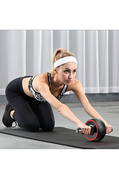 MultiFlexPro Ab Wheel Roller Egzersiz Tekerleği Profesyonel Ab Wheel Karın Kası Göğüs Şekillendirme Spor Aleti