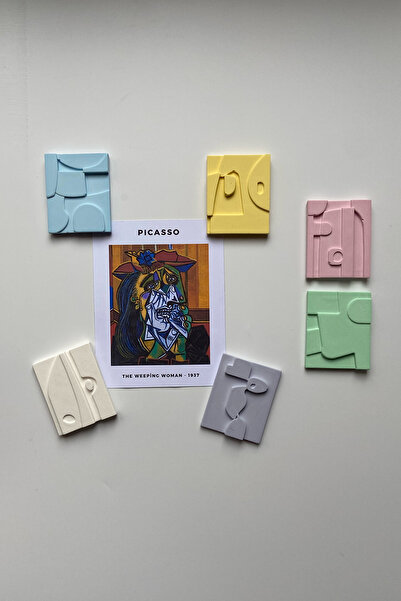 sin istanbul 6'lı Picasso Buzdolabı Magneti Renkli