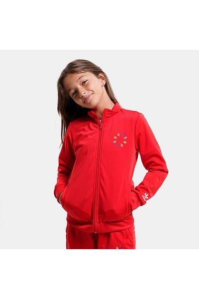 Toddler adidas tracksuit red discount