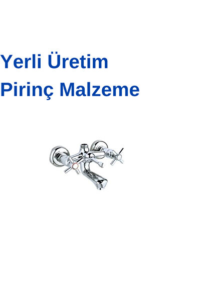 KAVİTİCARET Duvardan Klasik Döner Borulu Banyo Bataryası
