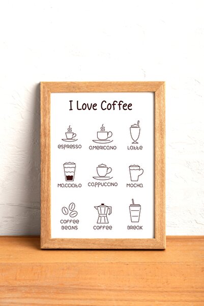 temamall Ξύλινος πίνακας, Διακόσμηση τοίχου, 20 x 30 εκ. Πίνακας καφέ