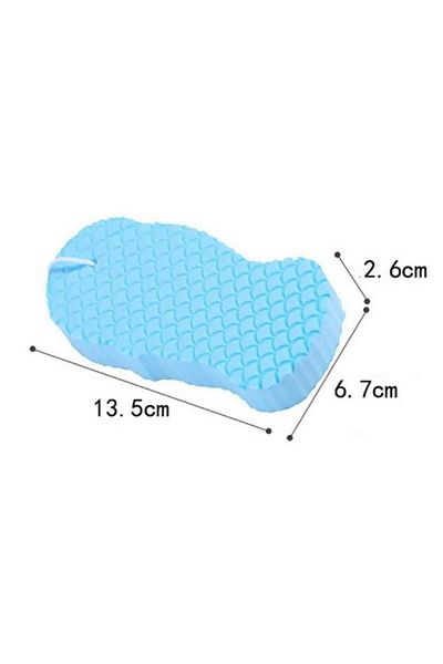 HİROS'H 1 Piece Shower Dirt Sponge & 1 Piece Hair Massage Comb