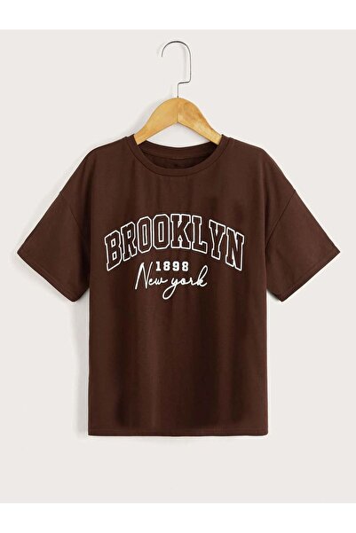 BYMEER Broklyn1898 με τύπωμα Καφέ παιδικό μπλουζάκι Unisex