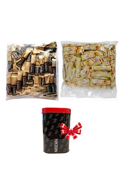 Nestle Nescafe gold 2 gr 100 adet Coffe mate 5 gr 100 adet Tinbox
