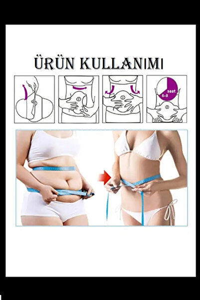 Uniquem 3 Paket 15 Adet Üst Karın Bakım Bantları Vücut Şekillendirme ve Metabolizma Isı Bantları