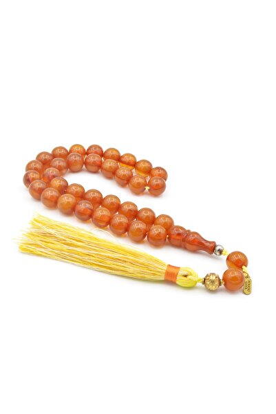 Murty99 Hakkı Usta Signature - Mărgele de rugăciune de chihlimbar cu sistem de strângere cu franjuri