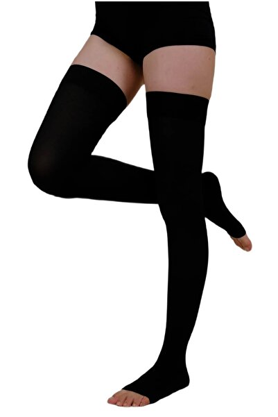 ARİS MEDİCAL ORLEX Diz Üstü Silikonlu Çorabı (Burnu Açık) Orta Basınç (ccl2 -...