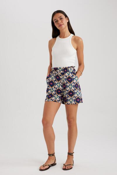 DeFacto Viskózové kraťasy Paperbag T1159az23hs