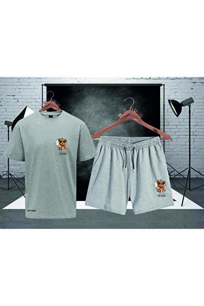 HOFFNUNG الدب تحت المطر HOFFNUNG طباعة البدلة العلوية والسفلية