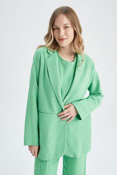 DeFacto Blazerjacke aus Leinenmischung mit normaler Passform Z0353az22hs