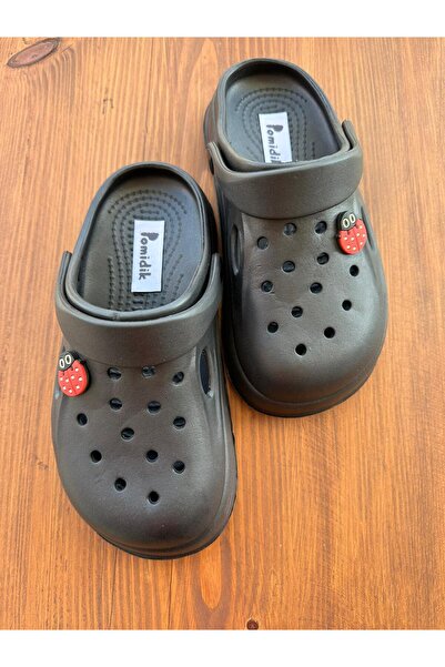 Pomidik إكسسوارات الدعسوقة النسائية للتدليك ونعل مغلق من إيفا باللون الأسود