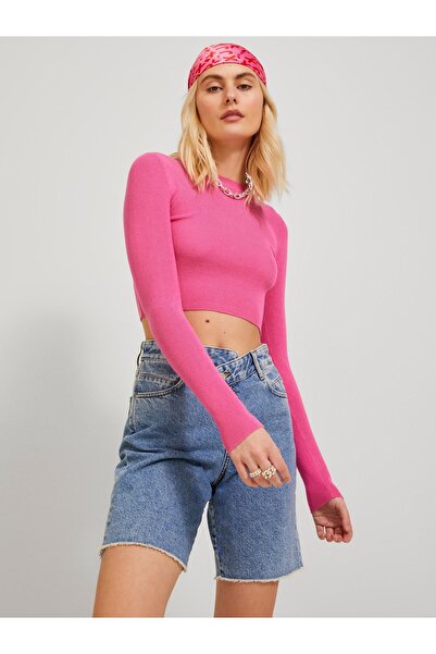 JJXX Uzun Kollu Crop Triko Kazak 12243660